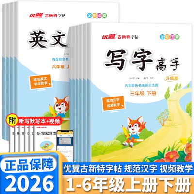 2026版新领程古新特写字高手