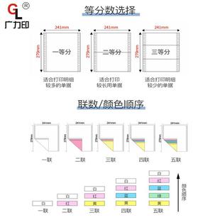 241出入库销售发货单 针式 电脑打印纸 三四五联 打印纸三联两等份