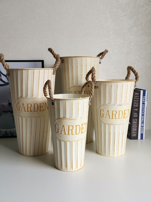 铁艺鲜花筒干花桶花店花瓶落地