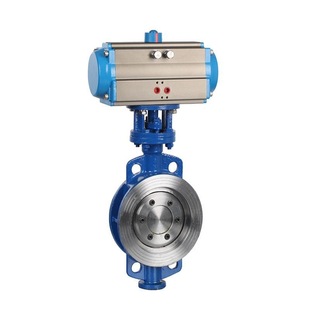 DN250气动偏心对夹蝶阀硬密封铸钢蝶阀 16C 销售供应 D673H