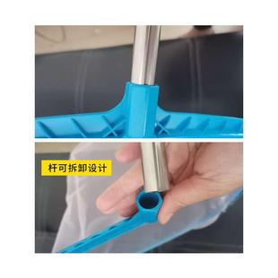 大号捞鱼网细网不锈钢伸缩抄网鱼池泳池捞叶网打捞网深水网清洁
