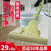 家必洁海绵拖把吸水家用2021新款 大号对折头挤水拖布净 一拖胶棉式