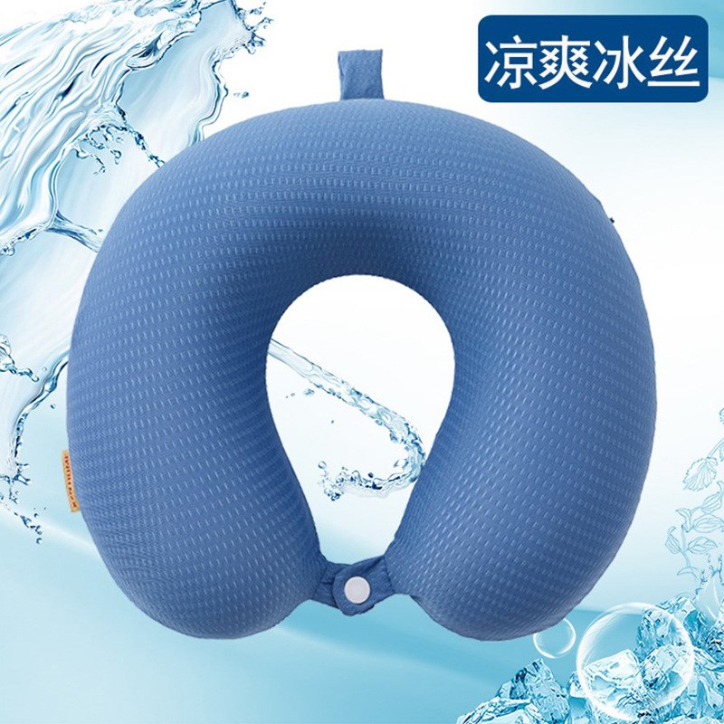 现货速发U型枕记忆棉优质夏枕头慢回弹办公护颈枕脖枕午睡枕