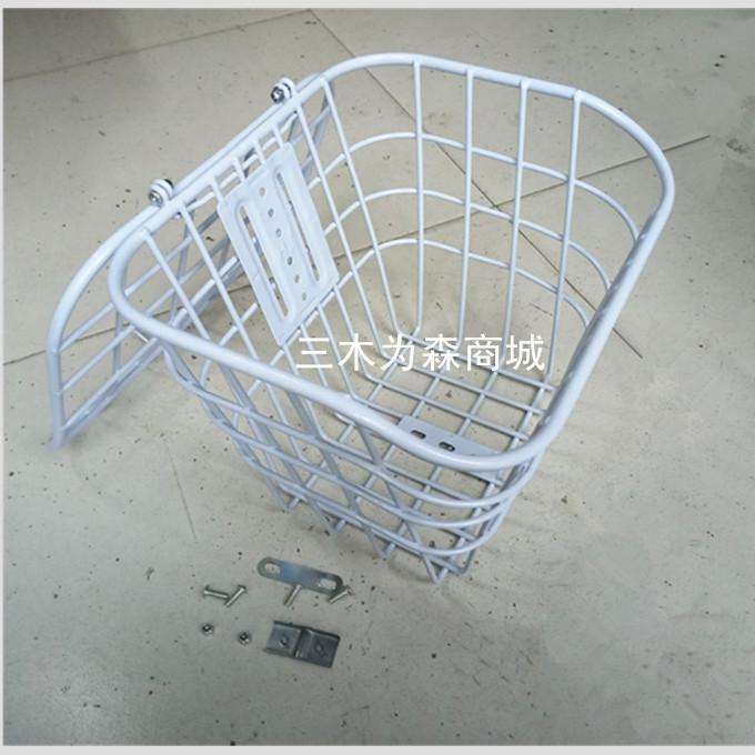 速发电动车车筐框动通车篮自行车电车篓菜篮子篮菜篮带盖子车用