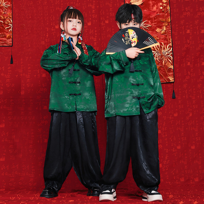 现货速发儿童汉服套装2024秋冬新款男童国学服装童新中式古风唐装