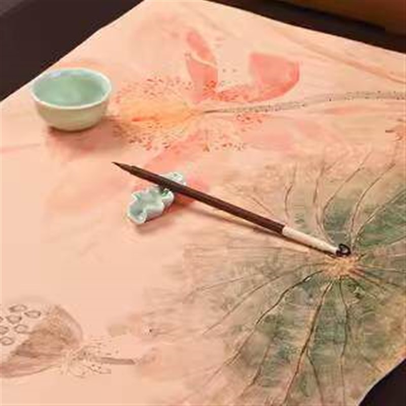 速发毛毡垫毛笔垫文房四宝创意国潮古风写字垫国画小学生三年级毛
