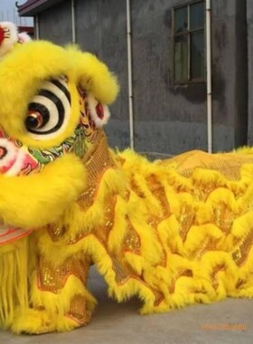 速发狮狮道具全套南狮醒狮双人舞龙服装朝狮子瑞舞舞鸣狮狮头