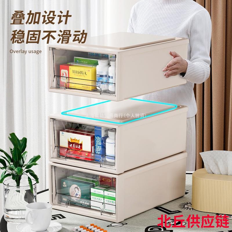 速发&透明层箱多药家庭装物纳盒抽屉式收纳柜家用置收架医药