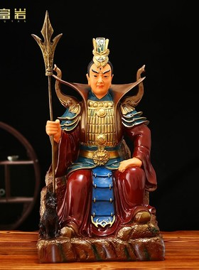 速发二戬神神像供奉家用摆件12天16寸仿铜二郎真君杨郎1寸哮天犬