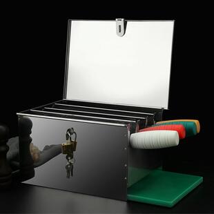 速发刀/不锈钢用架带锁刀箱带盖刀柜商/刀座刀盒厨房置物架刀具收