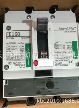 GE 塑壳断路器 FE160 FEH306F160JF FEH36MC125JF