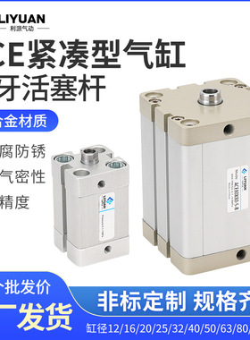 ACE气缸12/16/20/25/32*5X10X30X50X80X100内牙S/-SB
