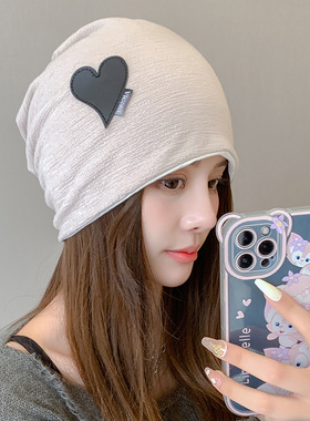 英国netx Kiss月子帽子春秋产妇薄纯棉专用产后防风透气大头围帽