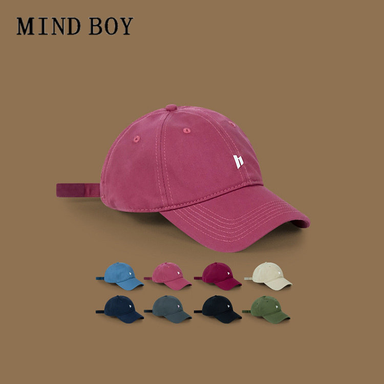 MIND BOY小头围字母刺绣棒球帽男女春夏季软顶鸭舌帽遮阳小码帽子