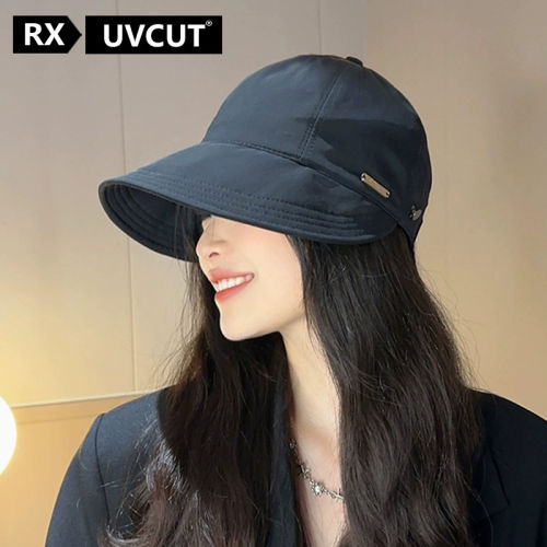 RX UVCUT官网店赵露思同款渔夫帽女2026新款防晒遮阳帽大檐棒球帽