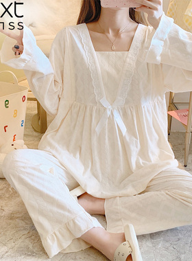 英国netx Kiss月子服大码薄款产后春秋纯棉产妇哺乳孕妇睡衣套装