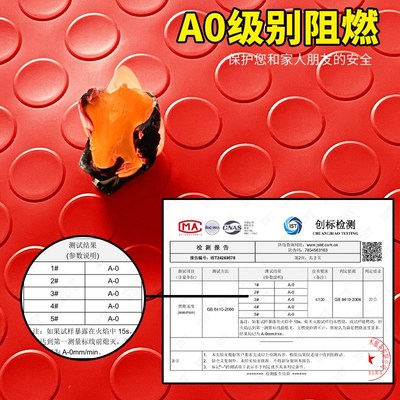 金宁牛筋防滑垫地垫红色加厚长y期用厨房防水防油耐脏免洗可擦室