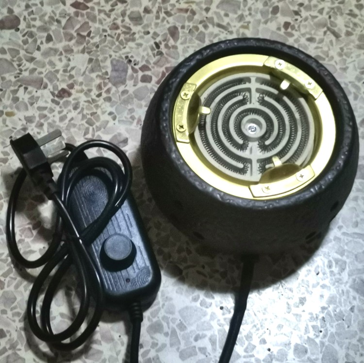 110Vb伏陶瓷复古黑晶炉温茶器烧水泡茶电路丝加热家用小电炉煮茶