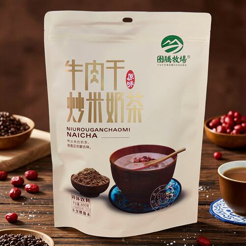 图腾牧场牛肉干奶茶内蒙特色
