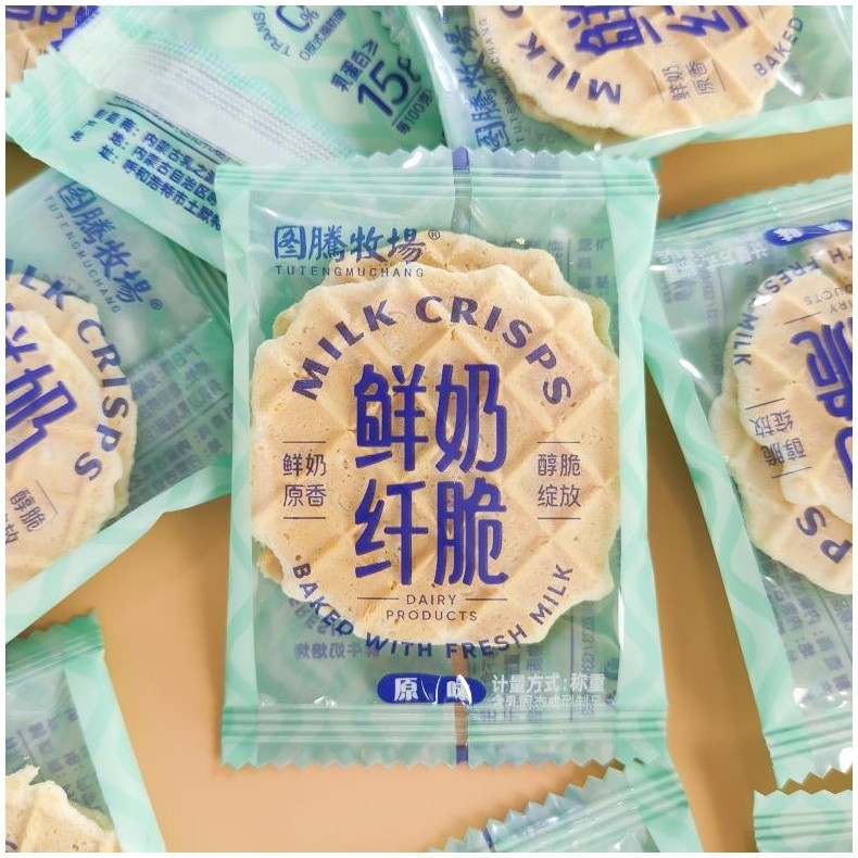 图腾牧场鲜奶纤脆酥脆微甜