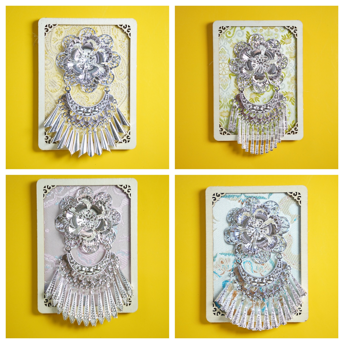 贵州千户苗寨原创手工仿苗银冰箱贴银帽发冠青云市集肇兴侗寨同款