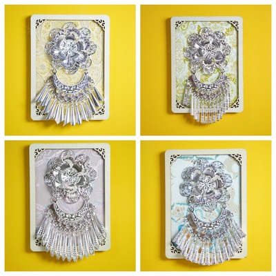 贵州千户苗寨原创手工仿苗银冰箱贴银帽发冠青云市集肇兴侗寨同款