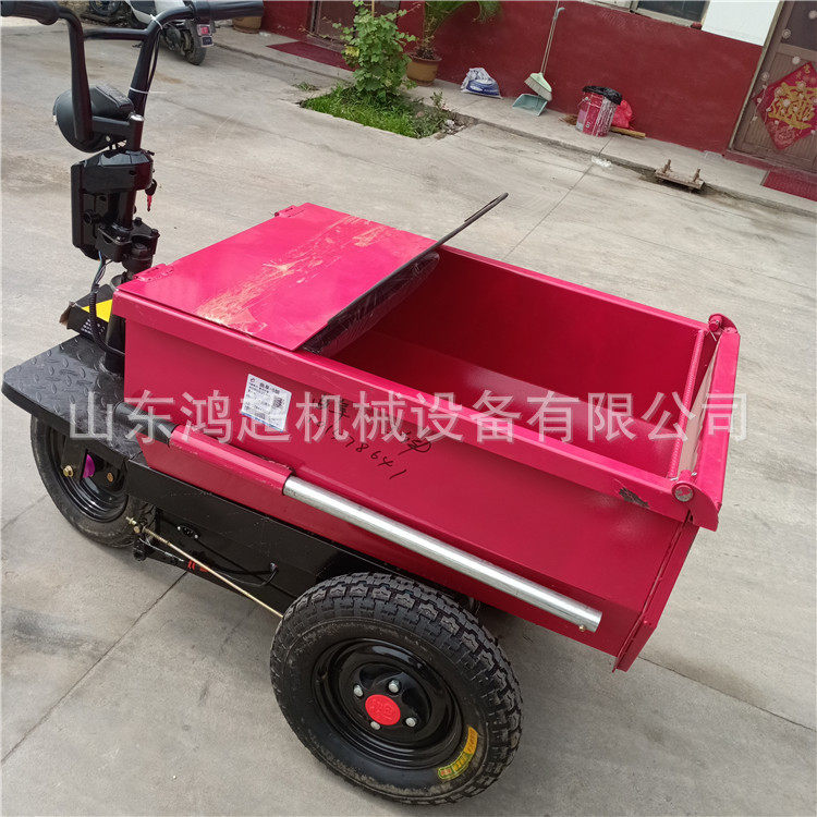 工地手推三轮车 小型柴油自卸车农用拉沙车