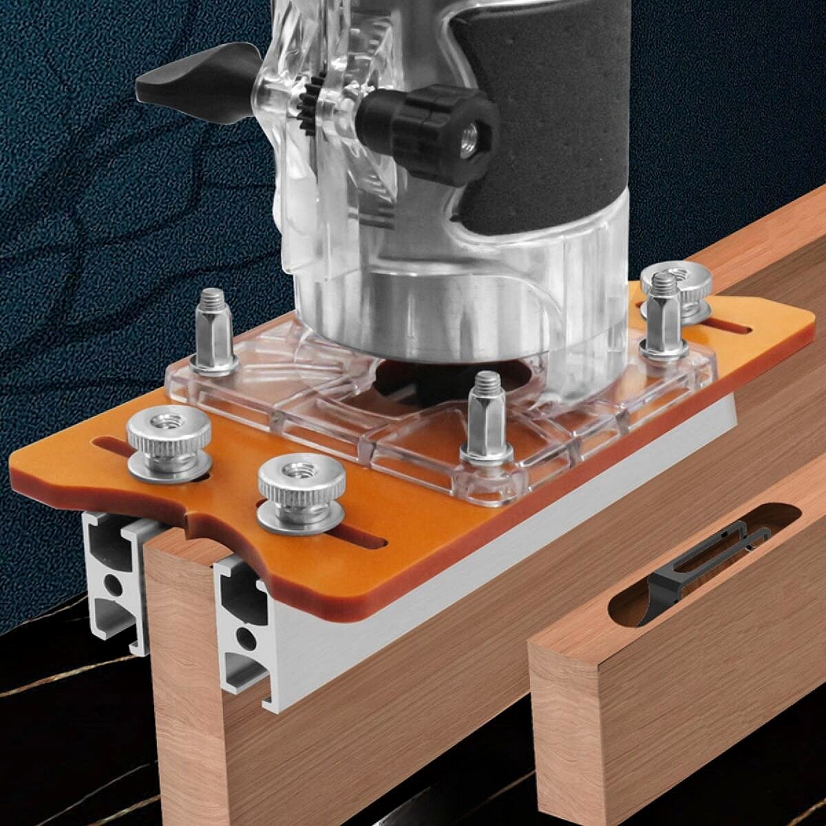二合一连接件扣件开槽器橱柜衣柜家具隐形2合1开槽板工具