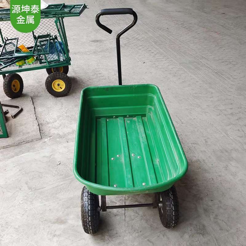 搬运翻斗车 建筑工地手推车 物流快递搬运车 人力四轮翻斗工具车