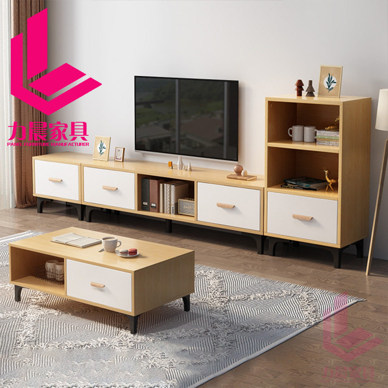 欧式轻奢家具简约时尚现代电视柜茶几组合客厅大小户型电视柜机柜