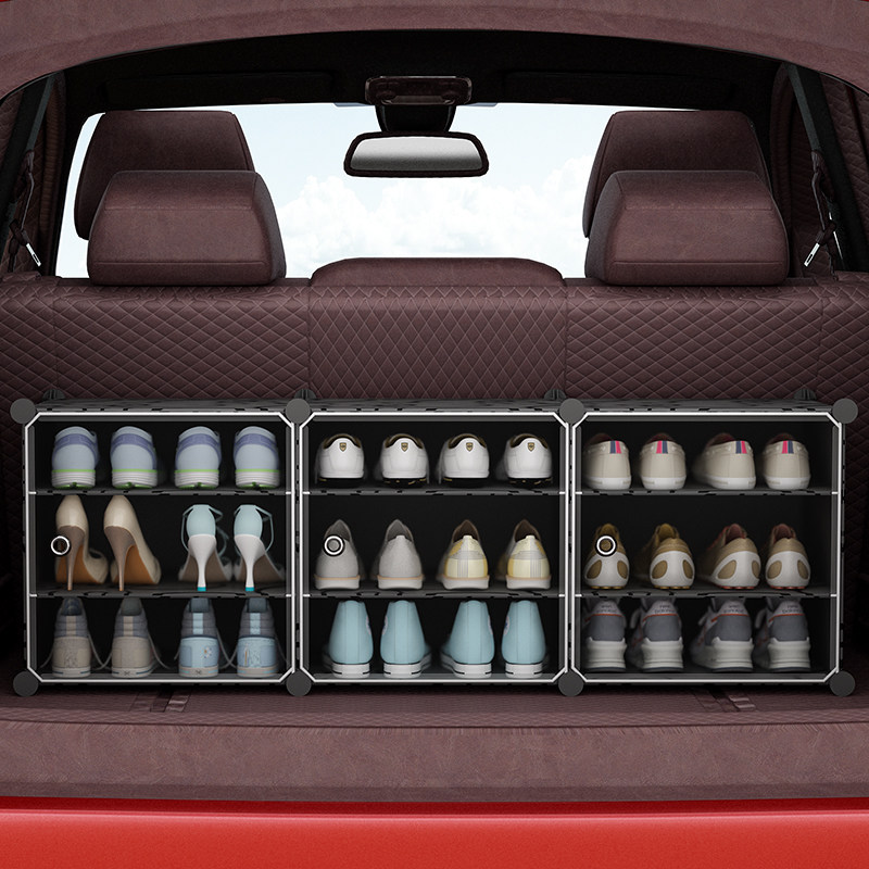 车载鞋盒透明车用车内汽车后备箱放鞋子收纳批发鞋架床底储物鞋柜