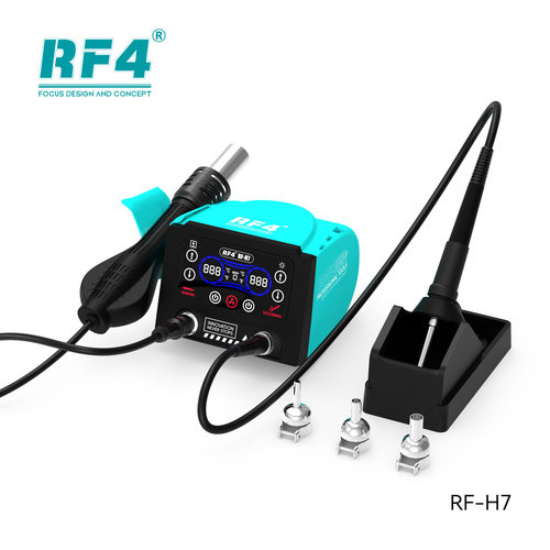 RF4二合1热风枪拆焊台电烙铁数显恒温调温焊接工具RF-H7