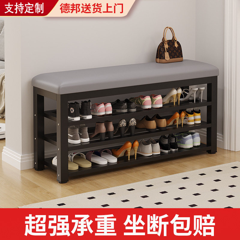 换鞋凳家用门口进门可坐式穿鞋凳玄关软包轻奢创意鞋柜长条凳鞋架