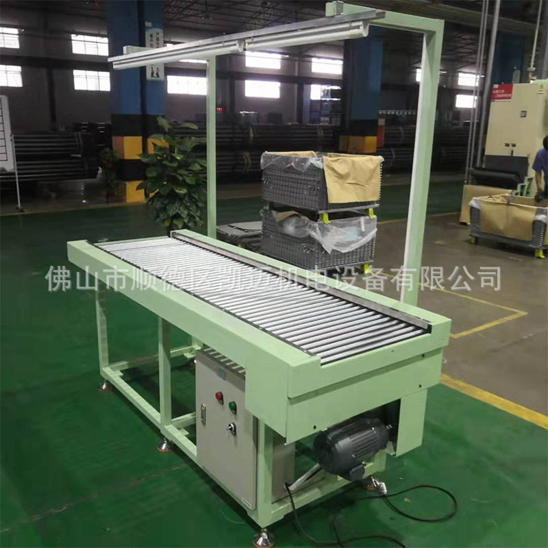 自动打包小型滚筒输送线滚筒流水线输送机装卸货运输机包装流水线