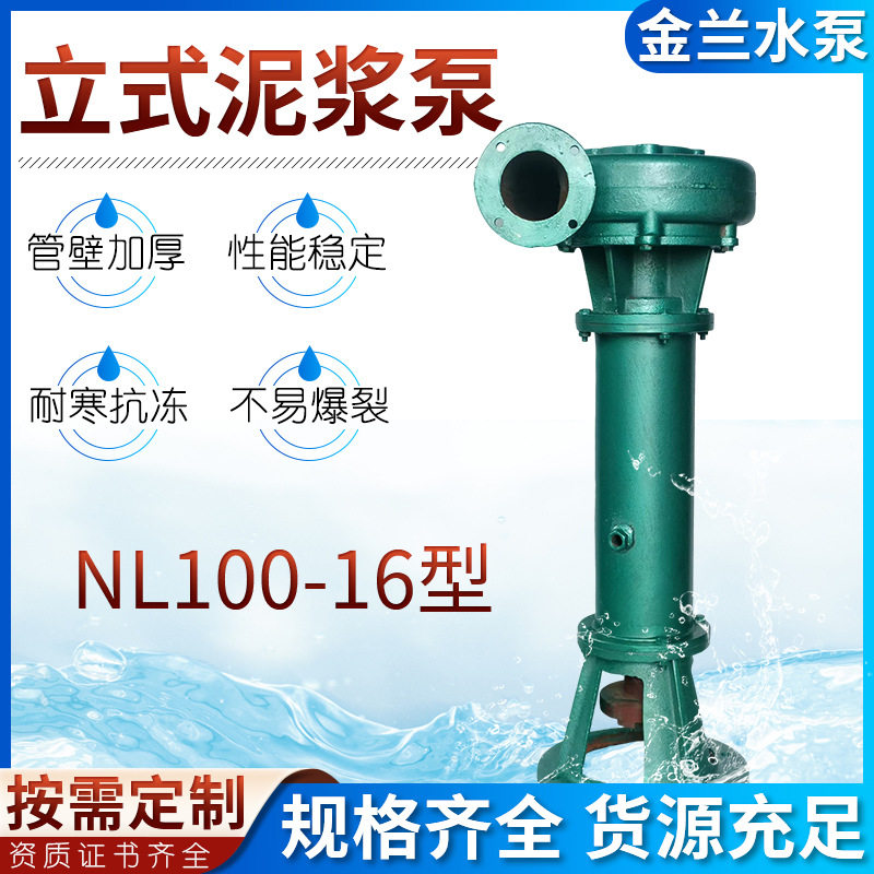 液下渣浆泵立式排污泵NL100-16型140立方清淤泥浆泵神器污水泵