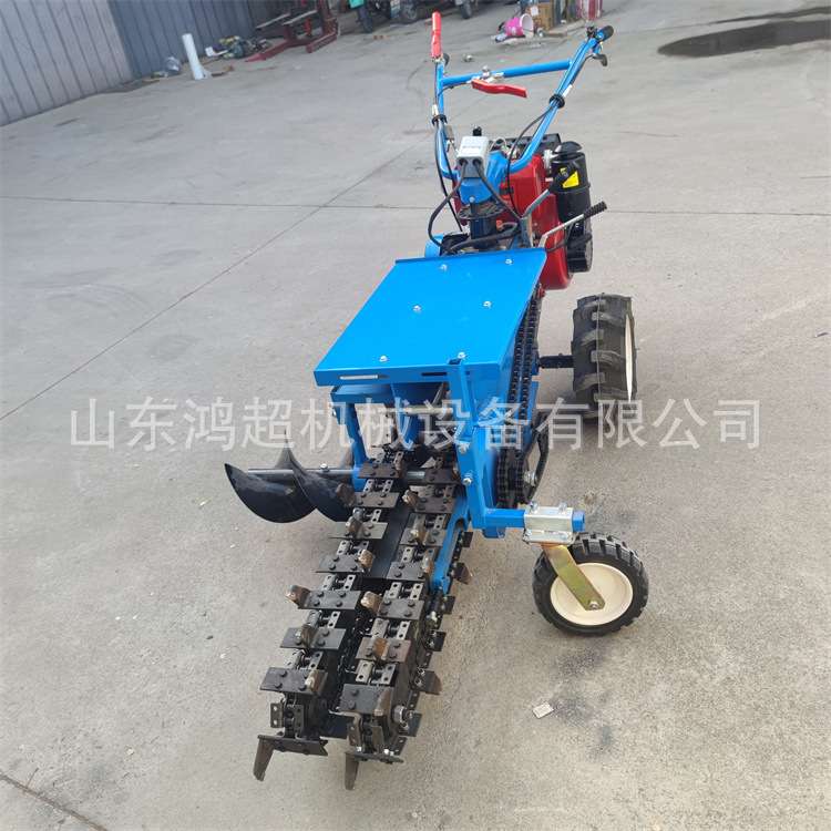 公路绿化带开沟机埋管开槽机 手扶式光伏埋线挖沟机