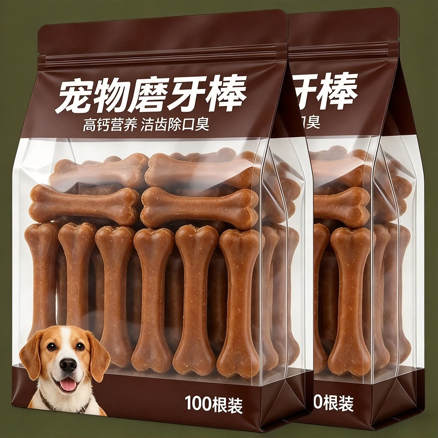 狗狗磨牙棒耐咬宠物零食狗骨头泰迪幼犬小型犬除臭洁齿训犬洁齿棒