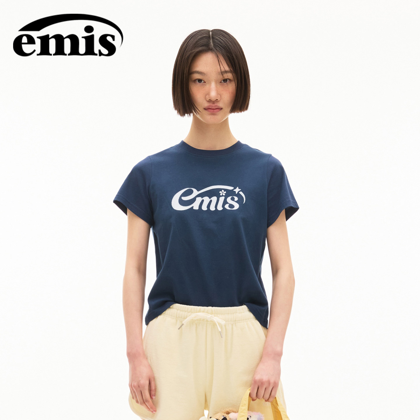 【韩国直邮】emis星光印花T恤图片