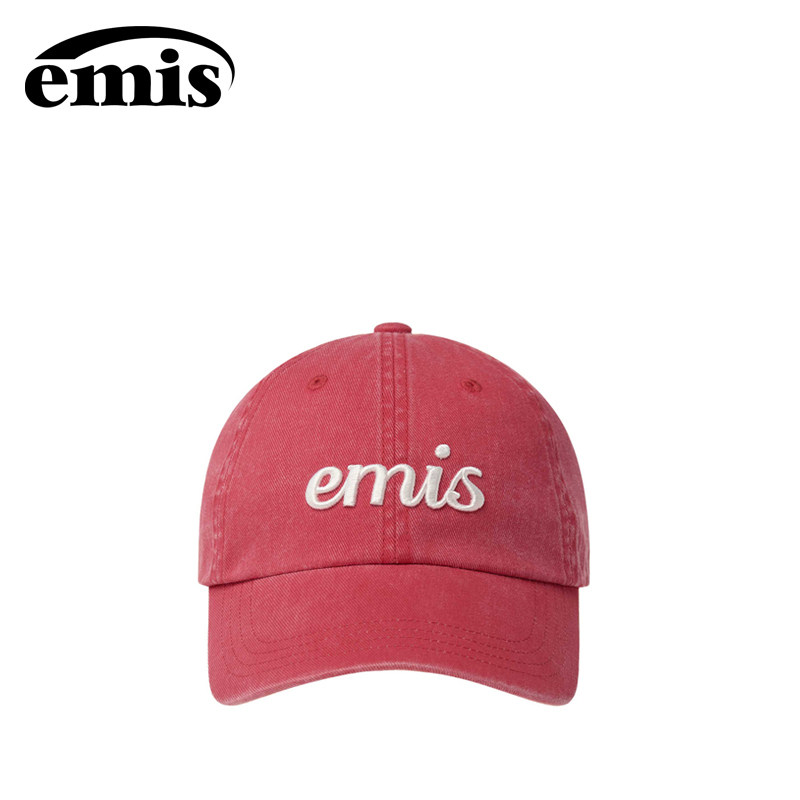 emis棒球帽手写体刺绣复古染料图片