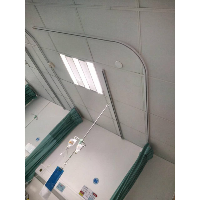 医院病房输液轨道天轨隔断轨道l型u型滑道铝合金轨道输液架定制