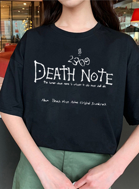 极速Death Note Summer Print WomBens Clothing Novelty Shinig