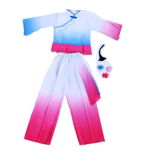 新品九届小荷风采月愿儿童民族古典E秧歌舞蹈服幼儿演出月愿手鼓