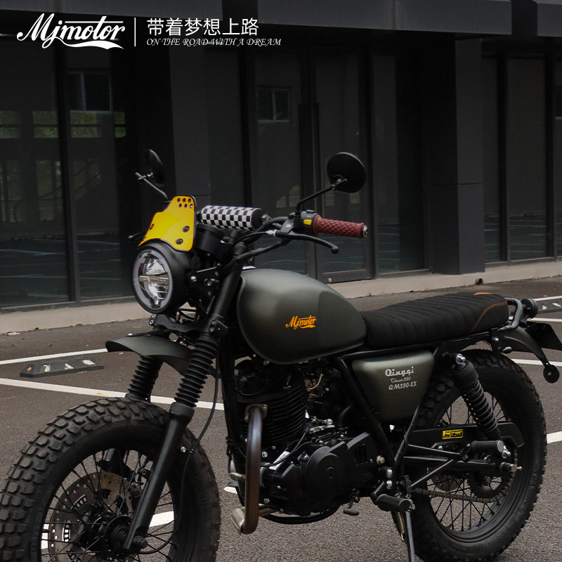 极速适用于轻骑大脚怪摩托车改装离合手把省力P手柄带线牛角手柄