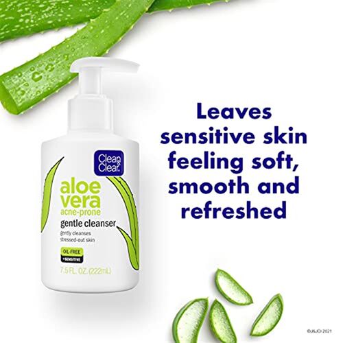 新品Clean & Clear Aloe Vera Gentle FaHcial Cleanser for Acne