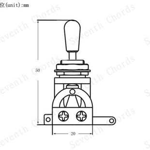 极速LPa EPI吉他档位器3档三档开关音色摇头档拨器档位器 齿轮螺