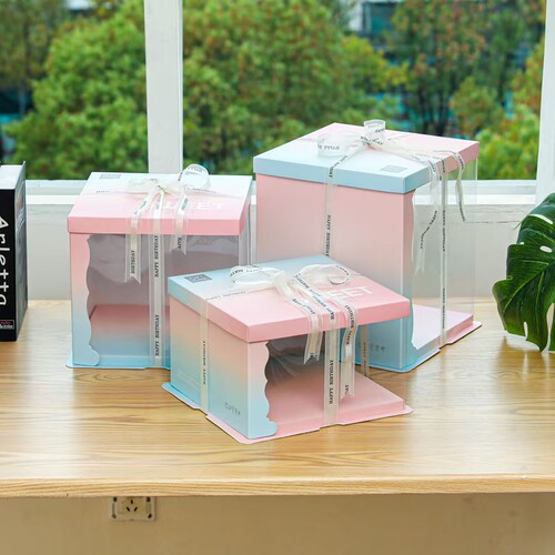 新品. Translucent birthday cake 0 4 inch 6 inch 8 inchZ 1 Bo