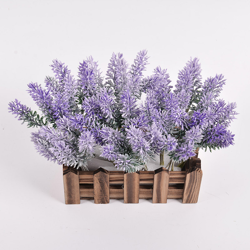 新品仿真塑料薰衣草小把束 diy手工材料J假花家居客厅装饰花瓶插