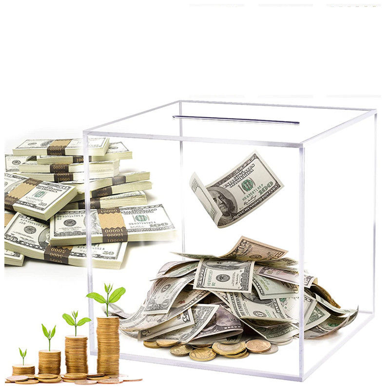 极速存钱罐2022年新款透明压克力不可取只进不出存钱W筒成人儿童