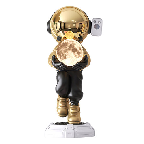 新品星空b投影宇航员摆件 75cm漂浮宇航员蓝牙音响 轻奢风家居装