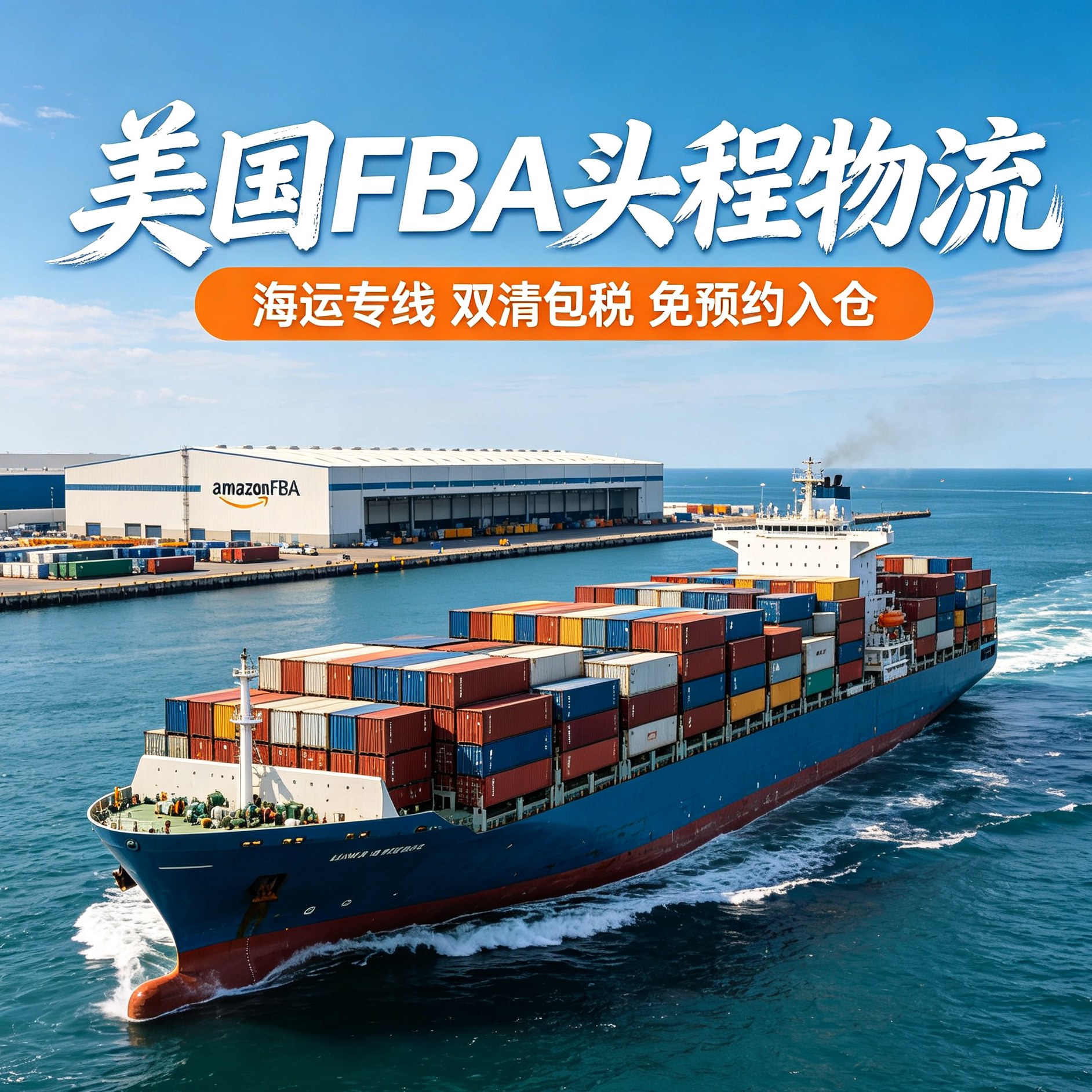 美国FBA头程物流海运专线双清商务服务
